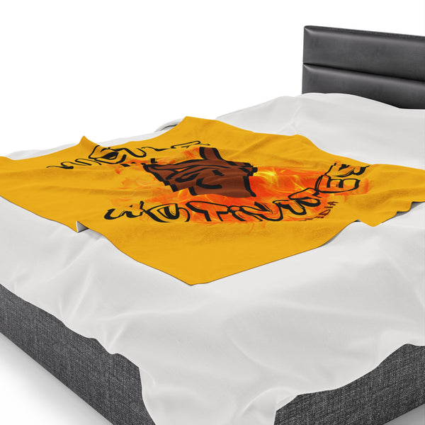 Hustle Mode Plush Blanket - Activated