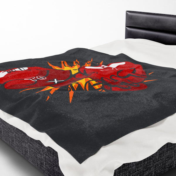 Hustle Mode Plush Blanket - All My Life
