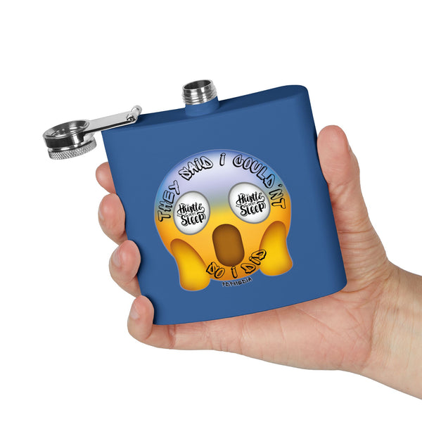 Flask, Hustle Mode - Stainless Steel 6oz (They Said I Couldn't)