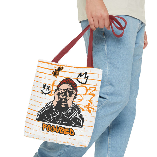 Hustle Mode Tote Bag - Focused Black Crown