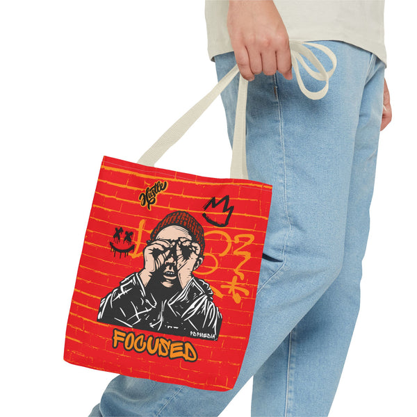 Hustle Mode Tote Bag - Focused Black Crown