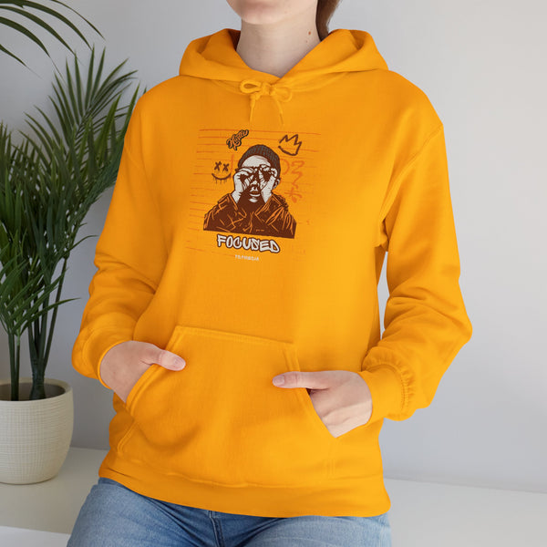 Hustle Mode Hoodie - Focused Brown Crown