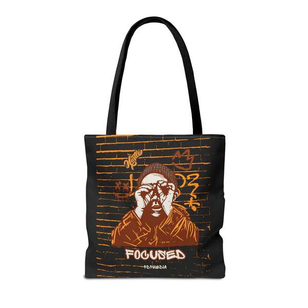 Hustle Mode Tote Bag - Focused Brown Crown