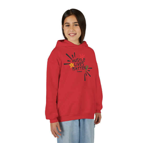 Hustle Mode (Kids) Youth Heavy Blend Hooded Hoodie - Hustle Lives Matter