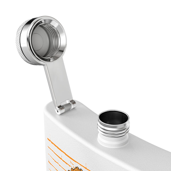 Flask, Hustle Mode - Stainless Steel 6oz (Focused Yellow Crown)