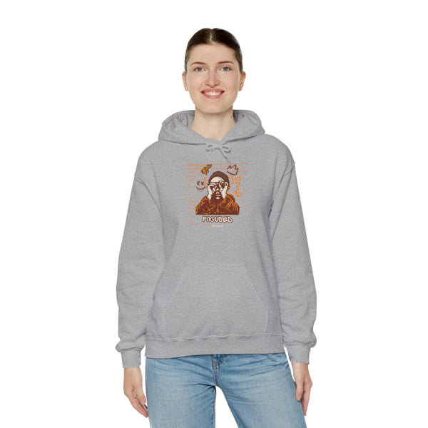 Hustle Mode Hoodie - Focused Brown Crown