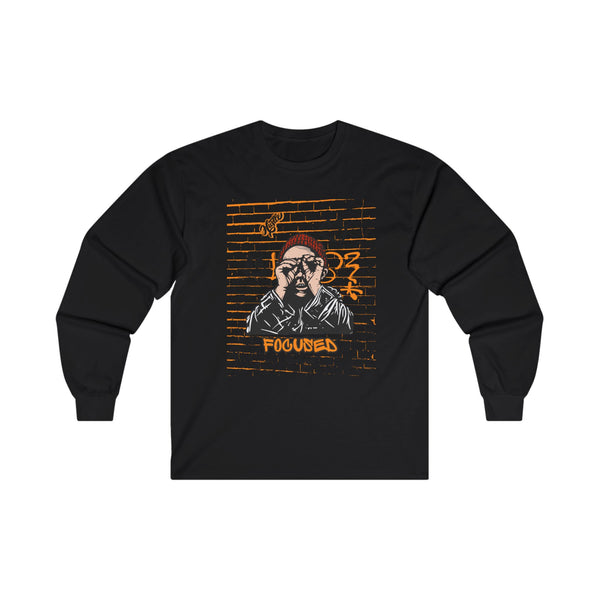 Hustle Mode Long Sleeve - Focused Black Crown