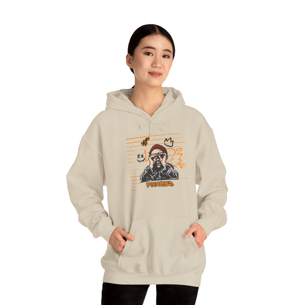 Hustle Mode Hoodie - Focused Black Crown