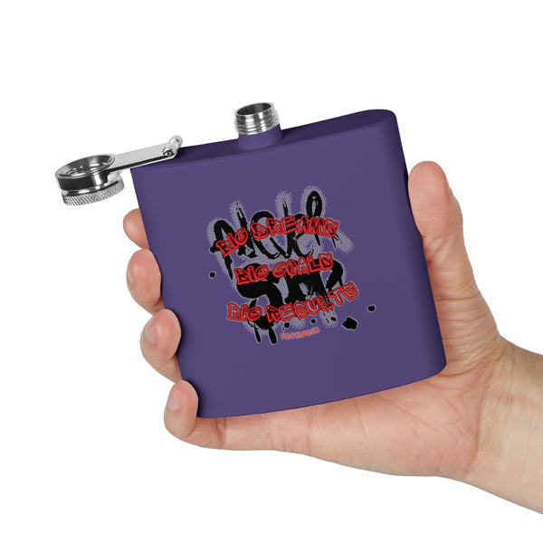 Flask, Hustle Mode - Stainless Steel 6oz (Big Dreams)