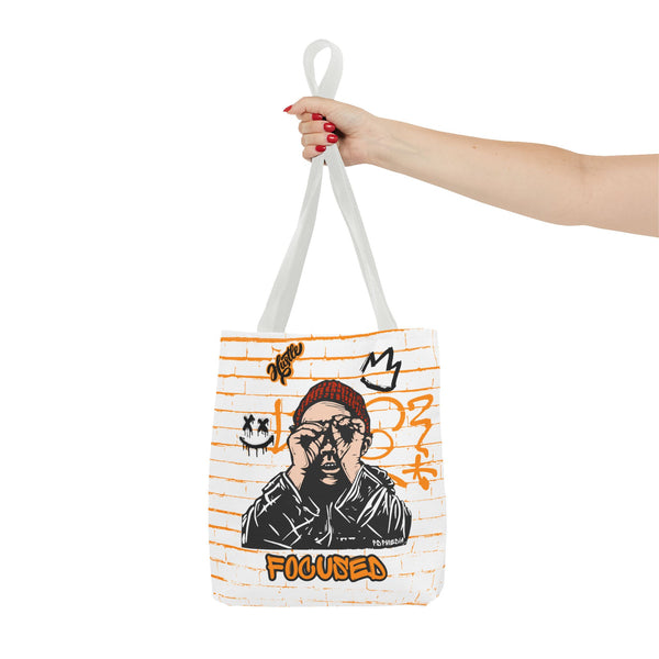 Hustle Mode Tote Bag - Focused Black Crown