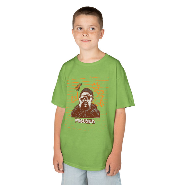 Kids Hustle Mode Tee - Focused