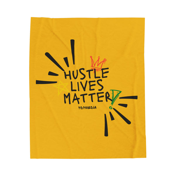 Hustle Mode Plush Blanket - Hustle Lives Matter