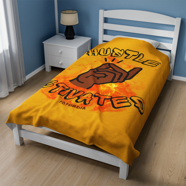 Hustle Mode Plush Blanket - Activated