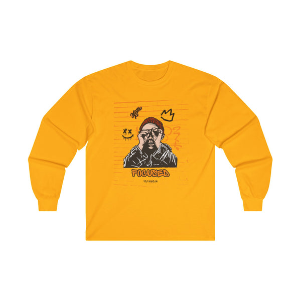 Hustle Mode Long Sleeve - Focused Black Crown