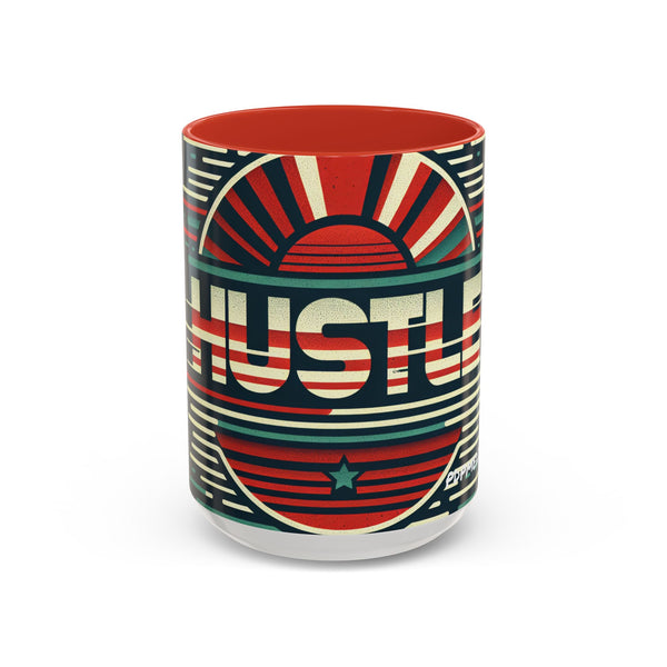 Hustle Mode - Retro Sports Hustle Coffee Mug (11, 15oz) (Gift)