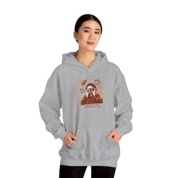 Hustle Mode Hoodie - Focused Brown Crown