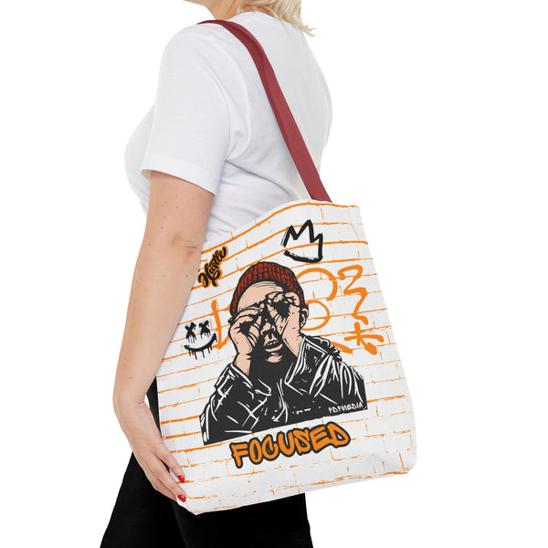 Hustle Mode Tote Bag - Focused Black Crown
