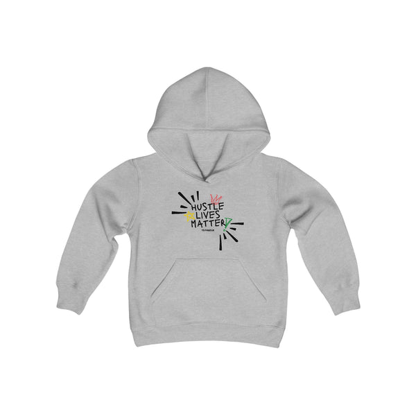 Hustle Mode (Kids) Youth Heavy Blend Hooded Hoodie - Hustle Lives Matter