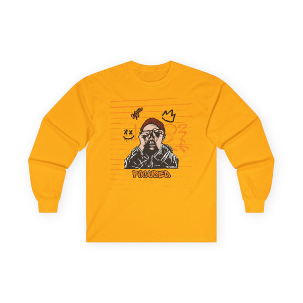 Hustle Mode Long Sleeve - Focused Black Crown
