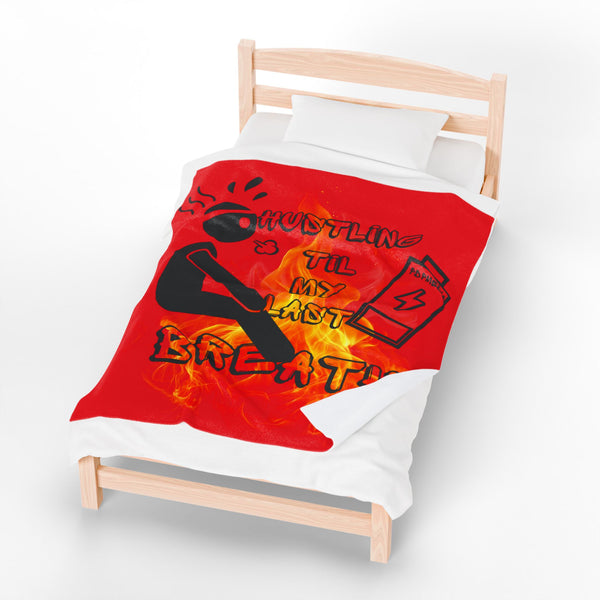 Hustle Mode Plush Blanket - Last Breath