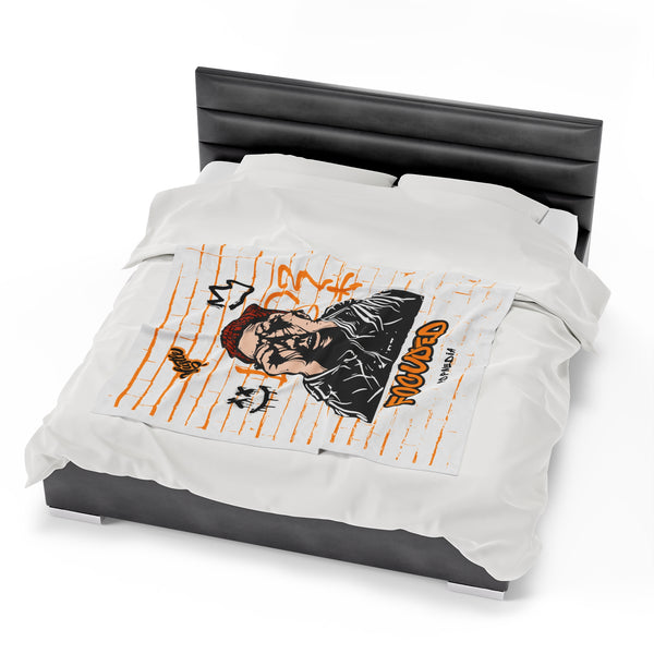 Hustle Mode Plush Blanket - Focused King's Crown (Black)