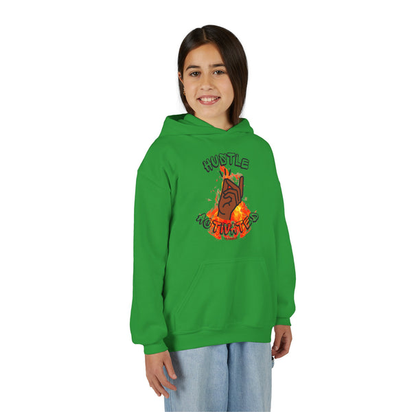 Hustle Mode (Kids) Youth Heavy Blend Hooded Hoodie - Activated