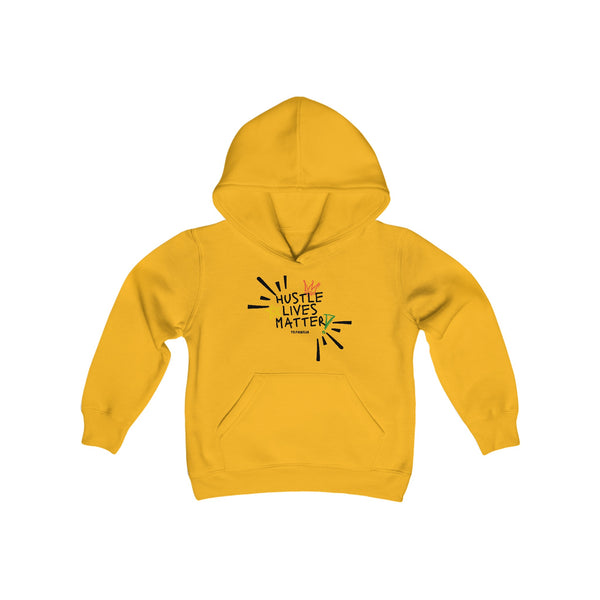 Hustle Mode (Kids) Youth Heavy Blend Hooded Hoodie - Hustle Lives Matter