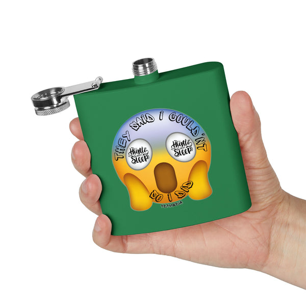 Flask, Hustle Mode - Stainless Steel 6oz (They Said I Couldn't)