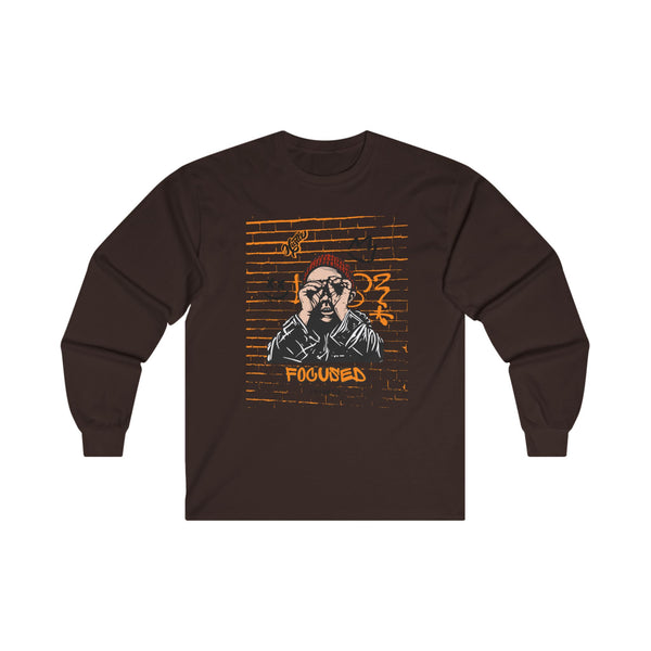 Hustle Mode Long Sleeve - Focused Black Crown