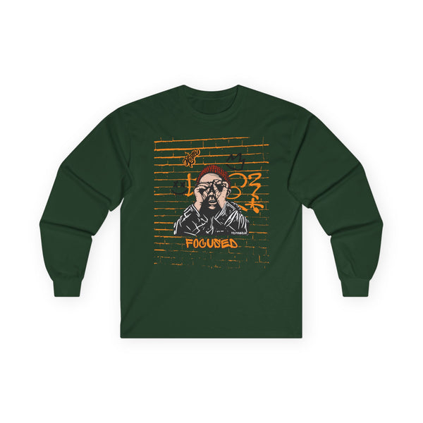 Hustle Mode Long Sleeve - Focused Black Crown
