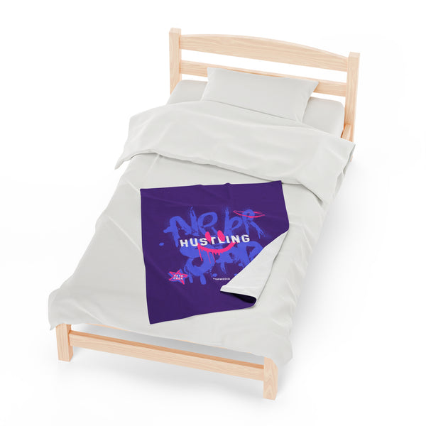 Hustle Mode Plush Blanket - Never Stop