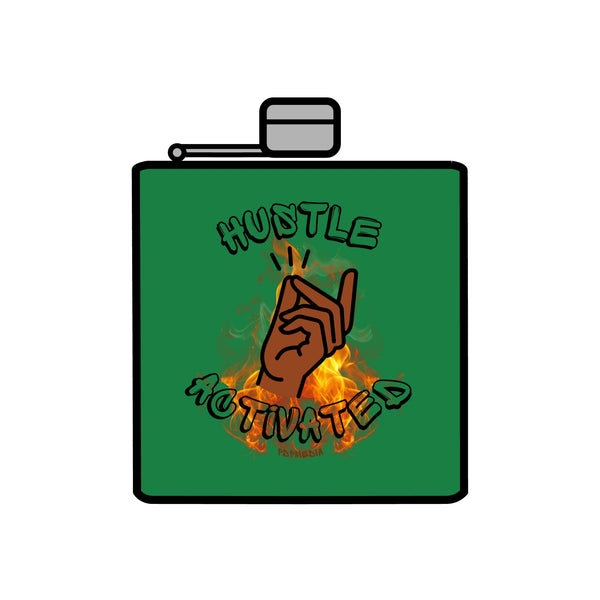 Flask, Hustle Mode - Stainless Steel 6oz (Hustle Activated)