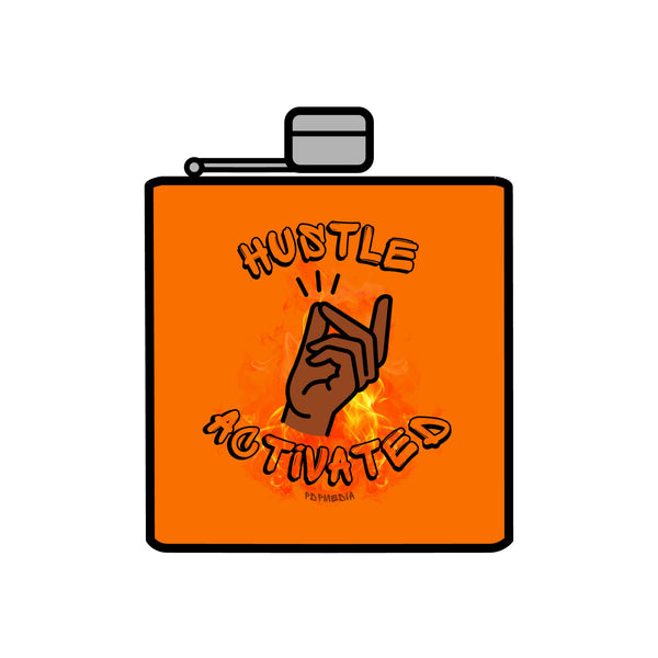 Flask, Hustle Mode - Stainless Steel 6oz (Hustle Activated)