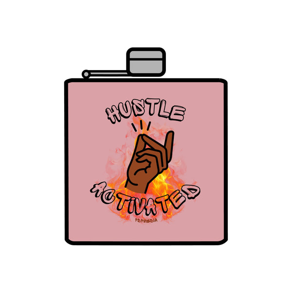 Flask, Hustle Mode - Stainless Steel 6oz (Hustle Activated)