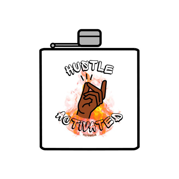 Flask, Hustle Mode - Stainless Steel 6oz (Hustle Activated)