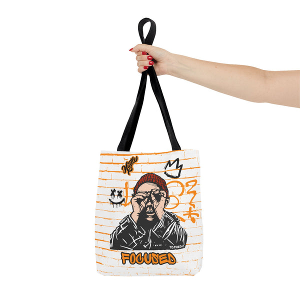 Hustle Mode Tote Bag - Focused Black Crown