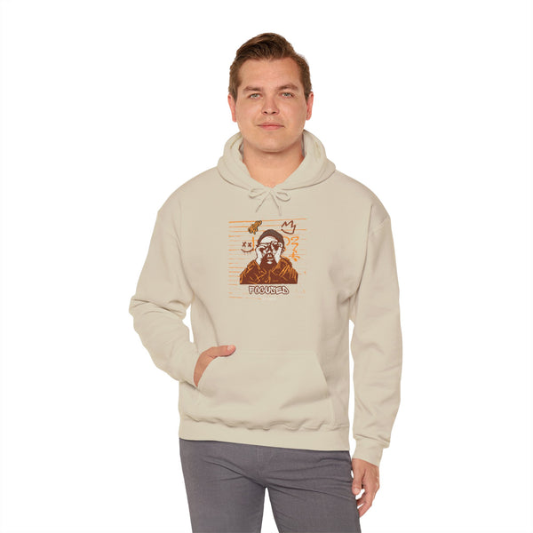 Hustle Mode Hoodie - Focused Brown Crown