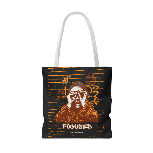 Hustle Mode Tote Bag - Focused Brown Crown