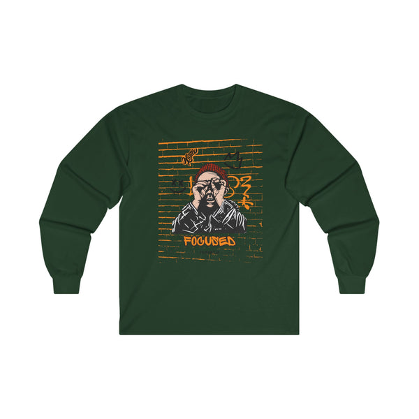 Hustle Mode Long Sleeve - Focused Black Crown