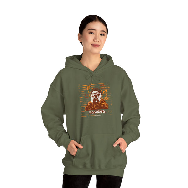 Hustle Mode Hoodie - Focused Brown Crown