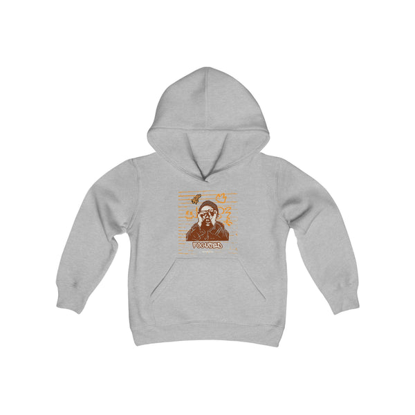 Hustle Mode (Kids) Youth Heavy Blend Hooded Hoodie - Focused (Y)