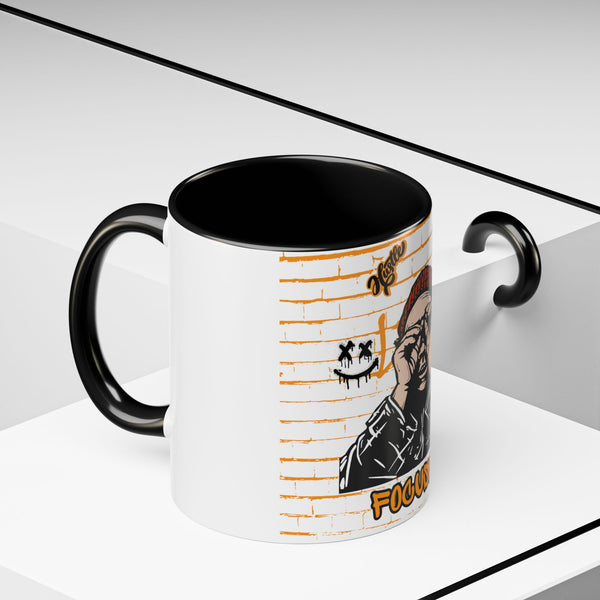 Hustle Mode Coffee Mug - Focused Black Crown (11, 15oz) (Gift)