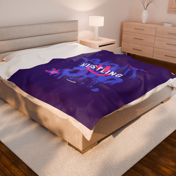 Hustle Mode Plush Blanket - Never Stop