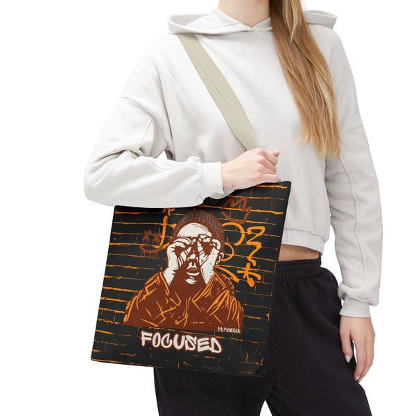 Hustle Mode Tote Bag - Focused Brown Crown
