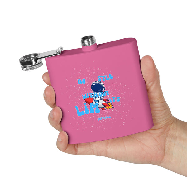 Flask, Hustle Mode - Stainless Steel 6oz (Hustle Without Limits)