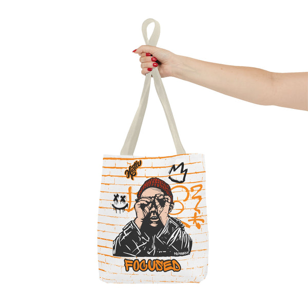 Hustle Mode Tote Bag - Focused Black Crown