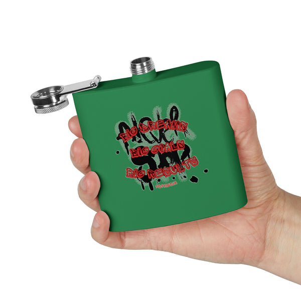 Flask, Hustle Mode - Stainless Steel 6oz (Big Dreams)