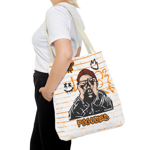 Hustle Mode Tote Bag - Focused Black Crown