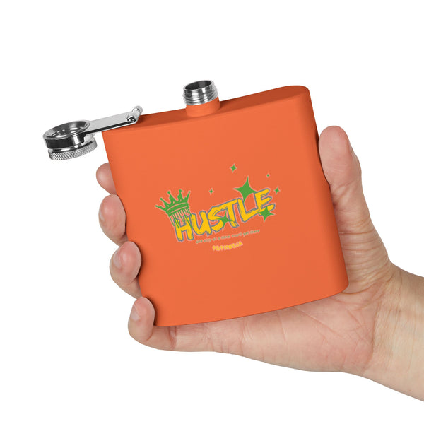 Flask, Hustle Mode - Stainless Steel 6oz (King Hustle)