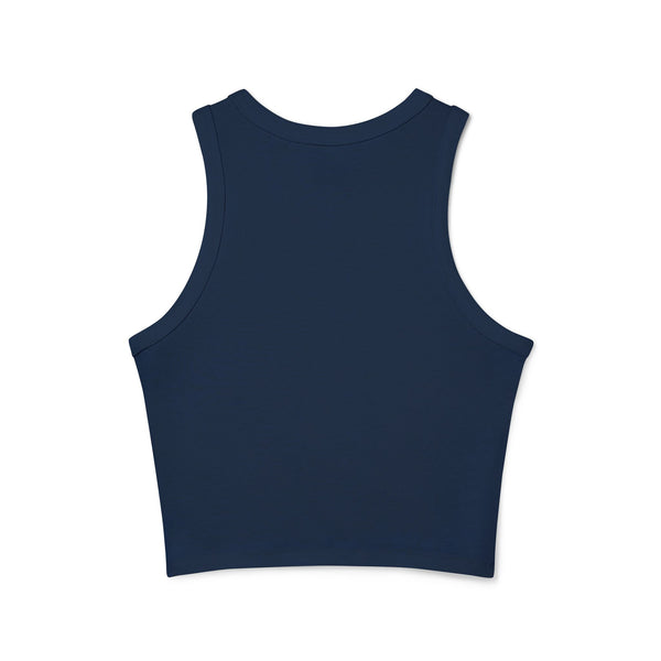 Racer Tank Top - 'Hustle' Crown Design for Women